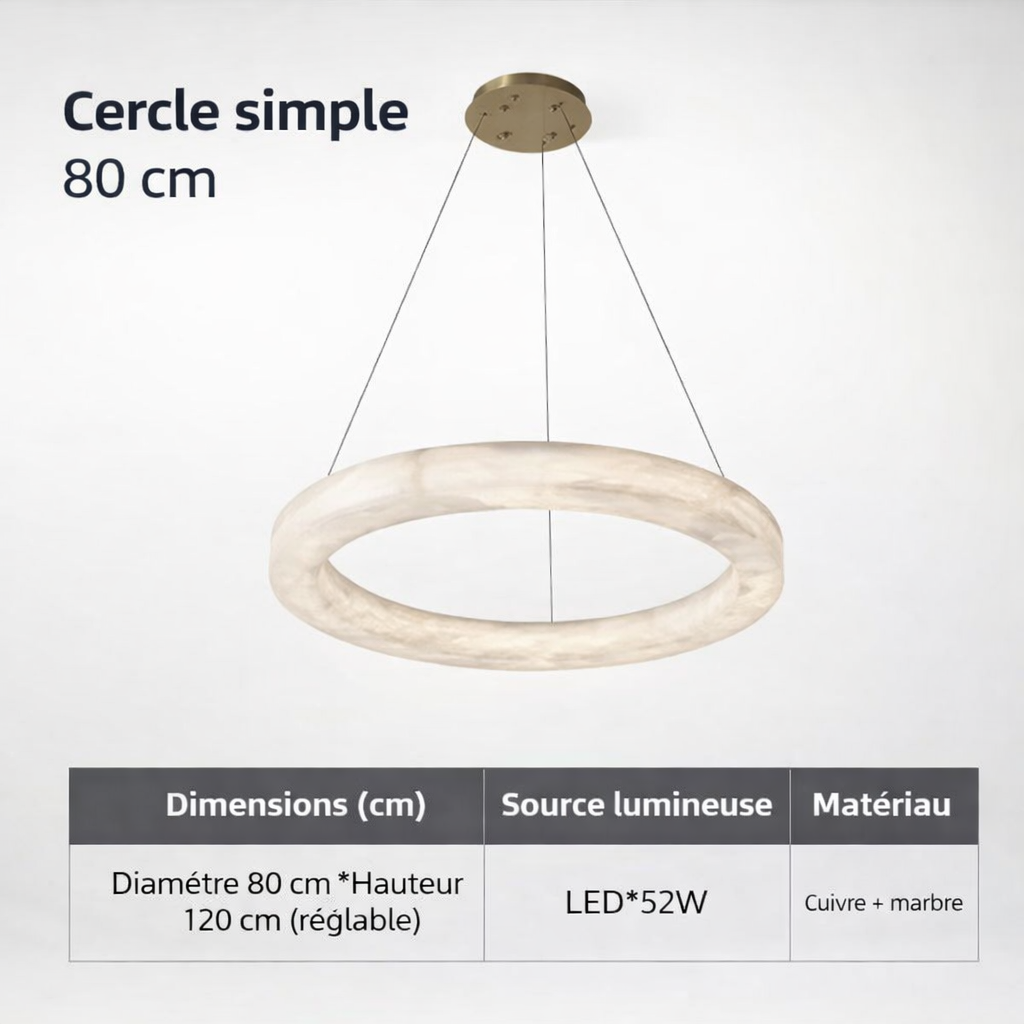 Suspension Lune de Marbre