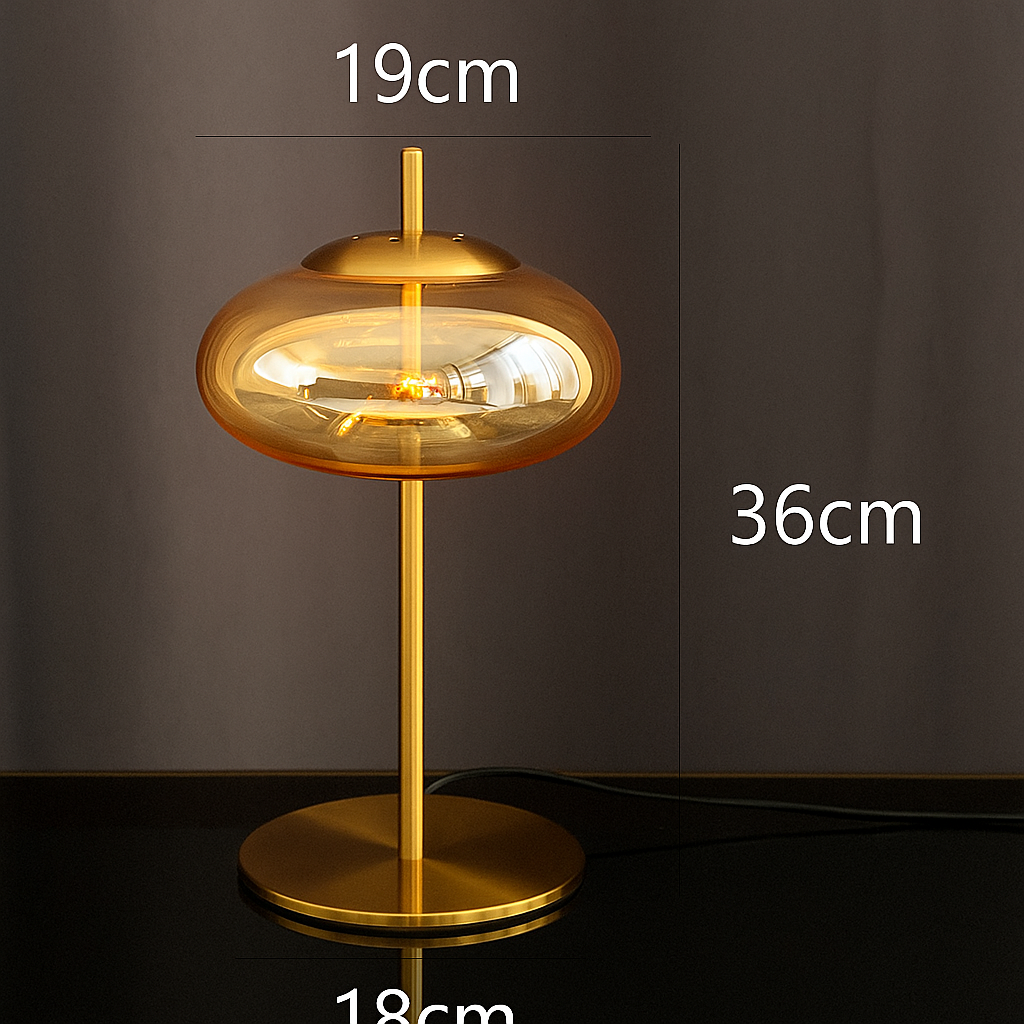 Lampadaire Verre Minimal – Design Intérieur Moderne