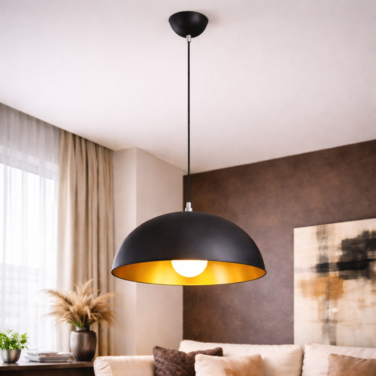 Suspension Dôme Soleil Noir