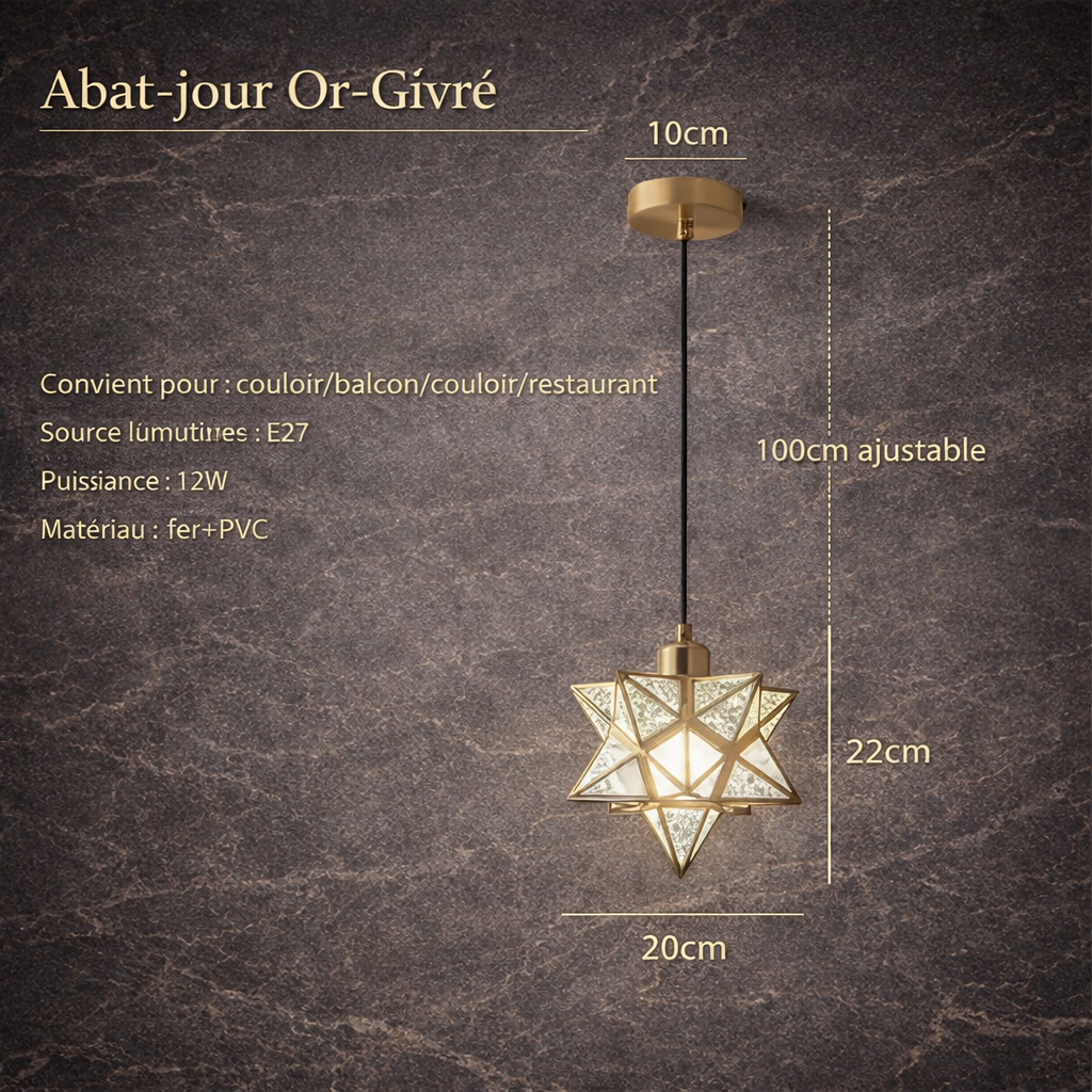 Suspension Étoile Prismatique