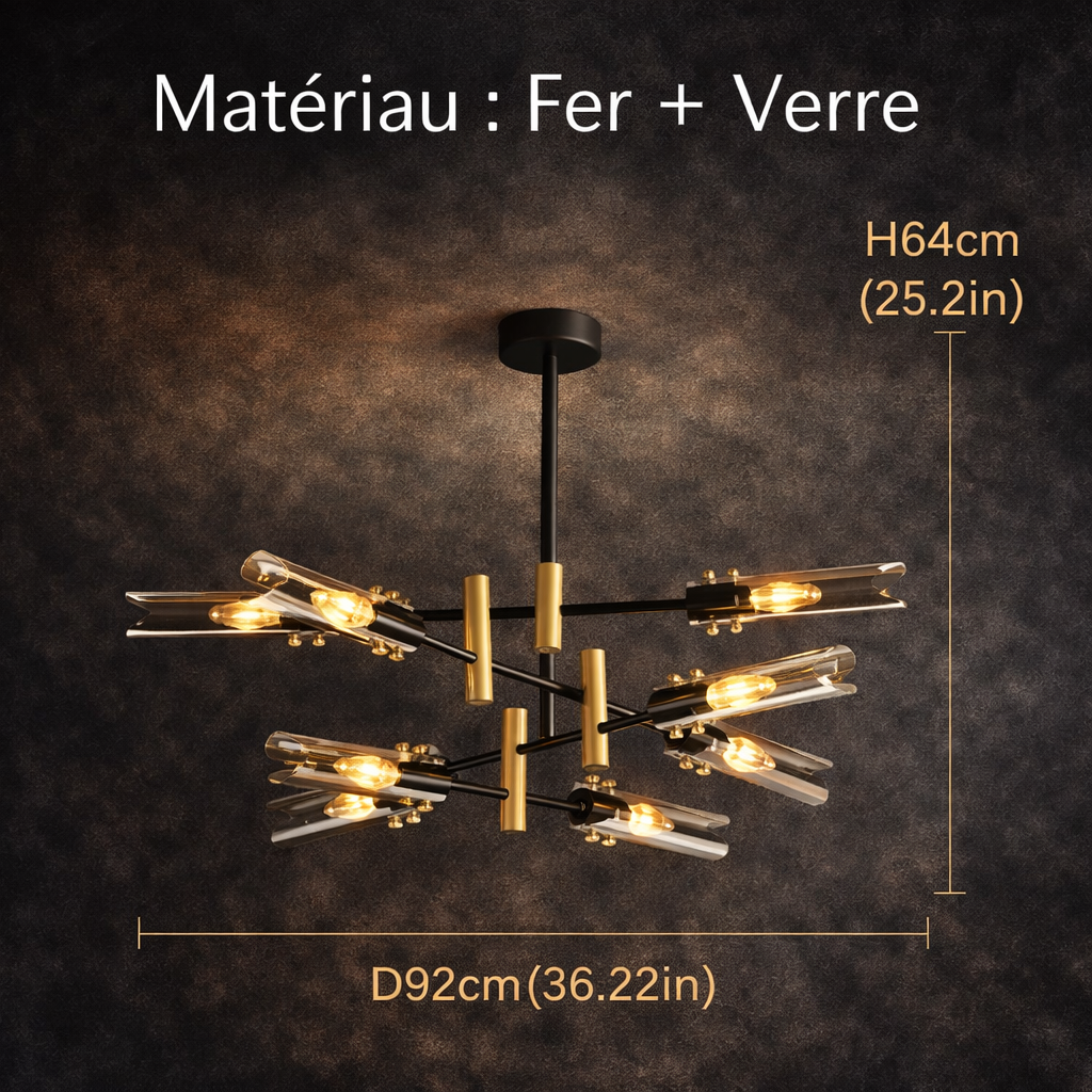 Lustre Vitrail Moderne