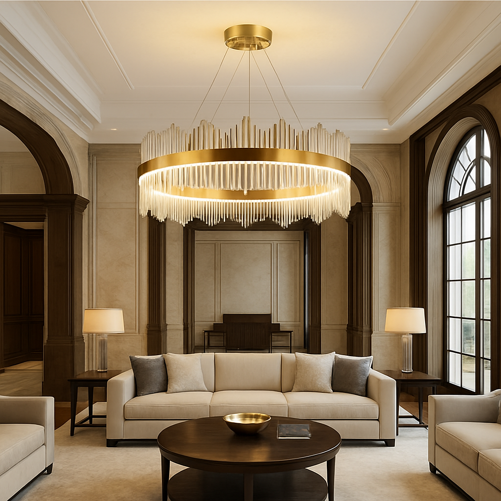 Lustre Couronne Royale – Style Princesse