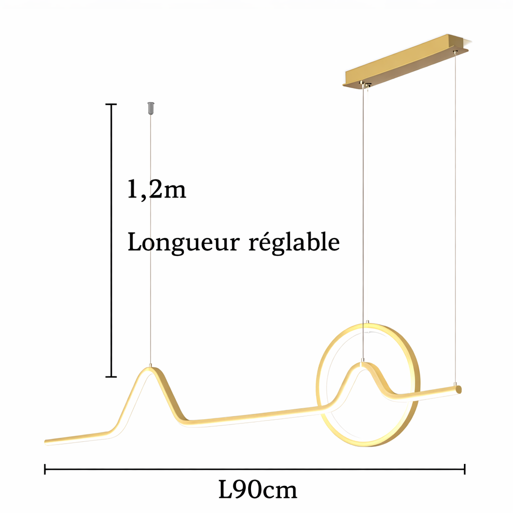 Suspension Ligne d’Or