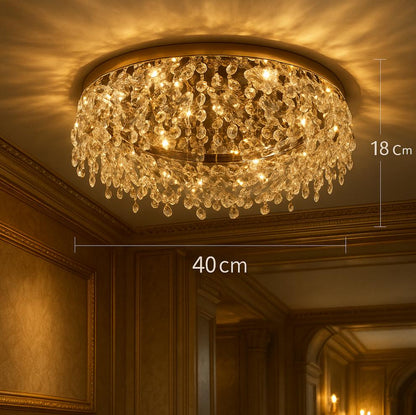 Plafonnier Sculptural Cristal – Métal Design