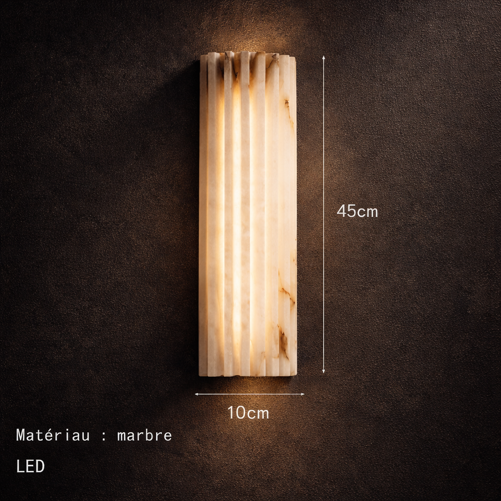 Applique Murale LED Marbre Beige