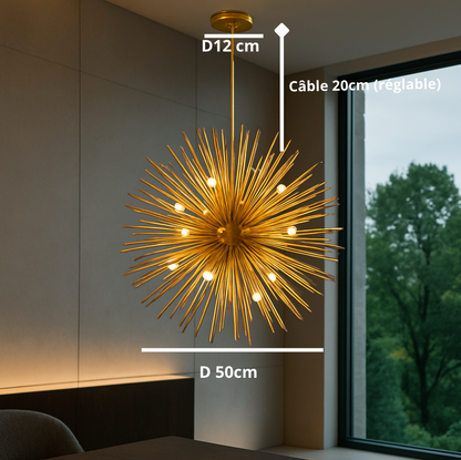 Suspension Designer « Éclat » – Boule LED