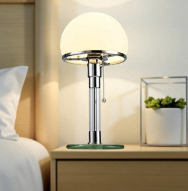 Lampe Opaline Chrome