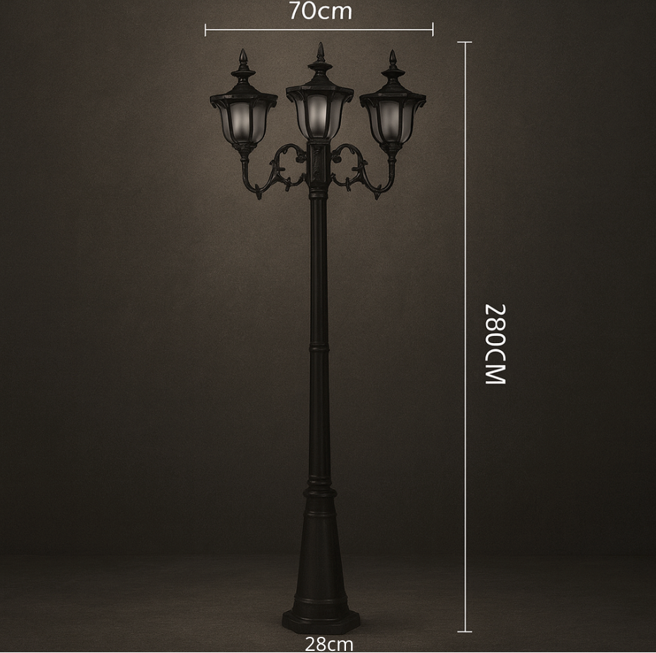 Lampadaire Classique Double Extérieur