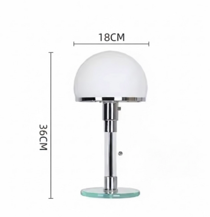 Lampe Opaline Chrome