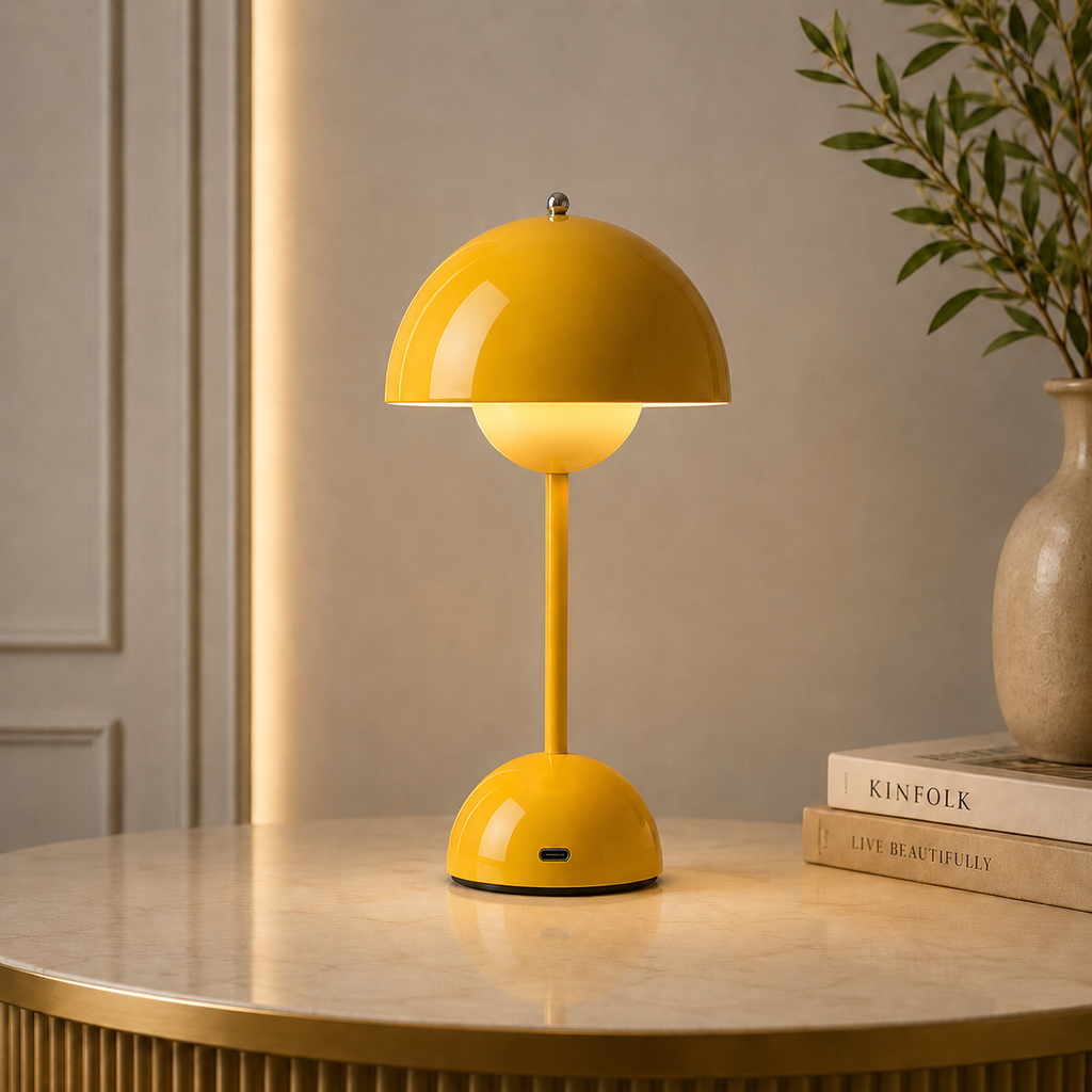 Lampe de Table Champignon Rechargeable
