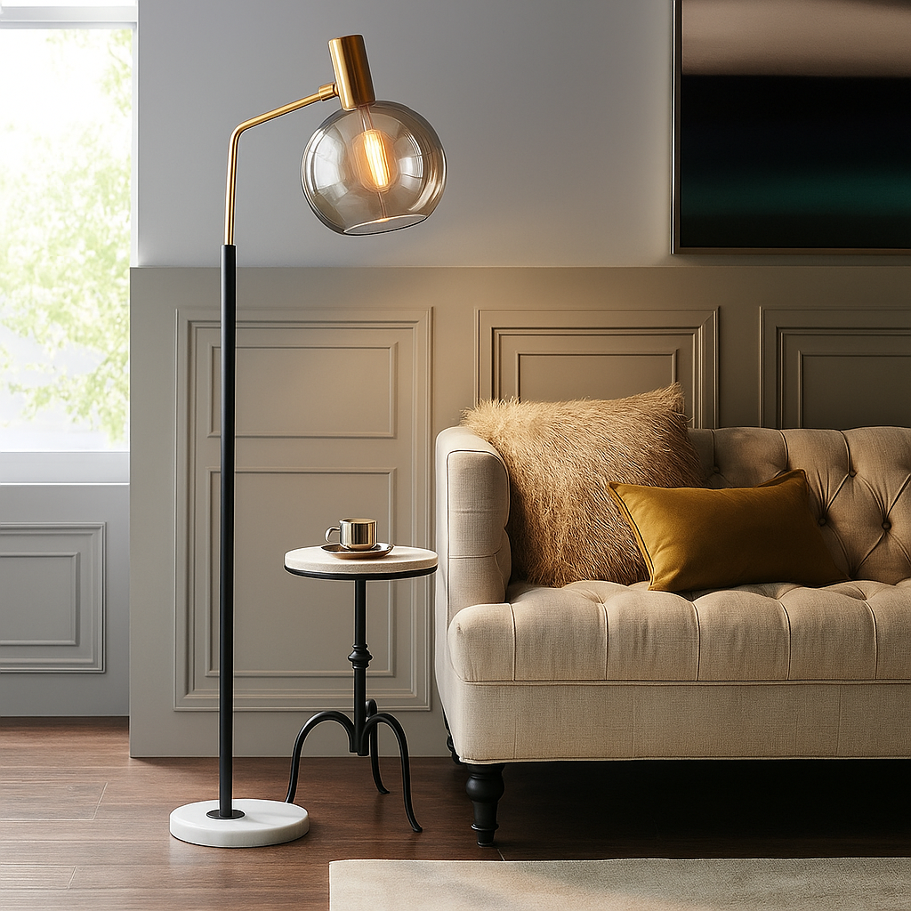 Lampadaire Axis Marbre – Design Élégant