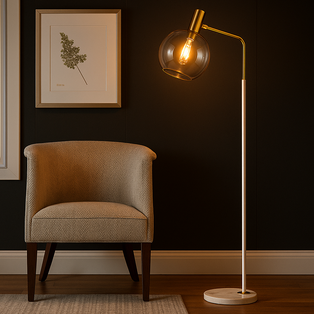 Lampadaire Axis Marbre – Design Élégant