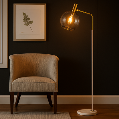 Lampadaire Axis Marbre – Design Élégant