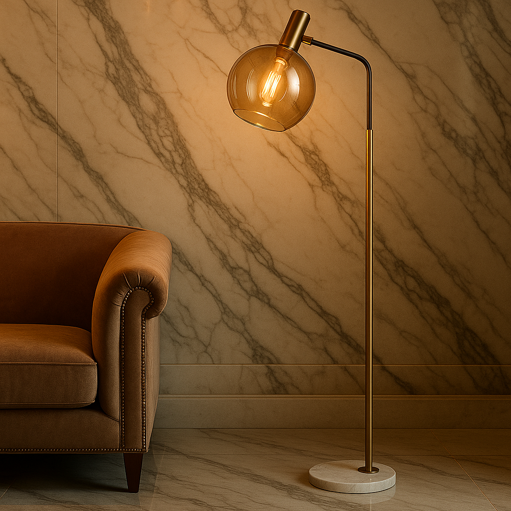 Lampadaire Axis Marbre – Design Élégant