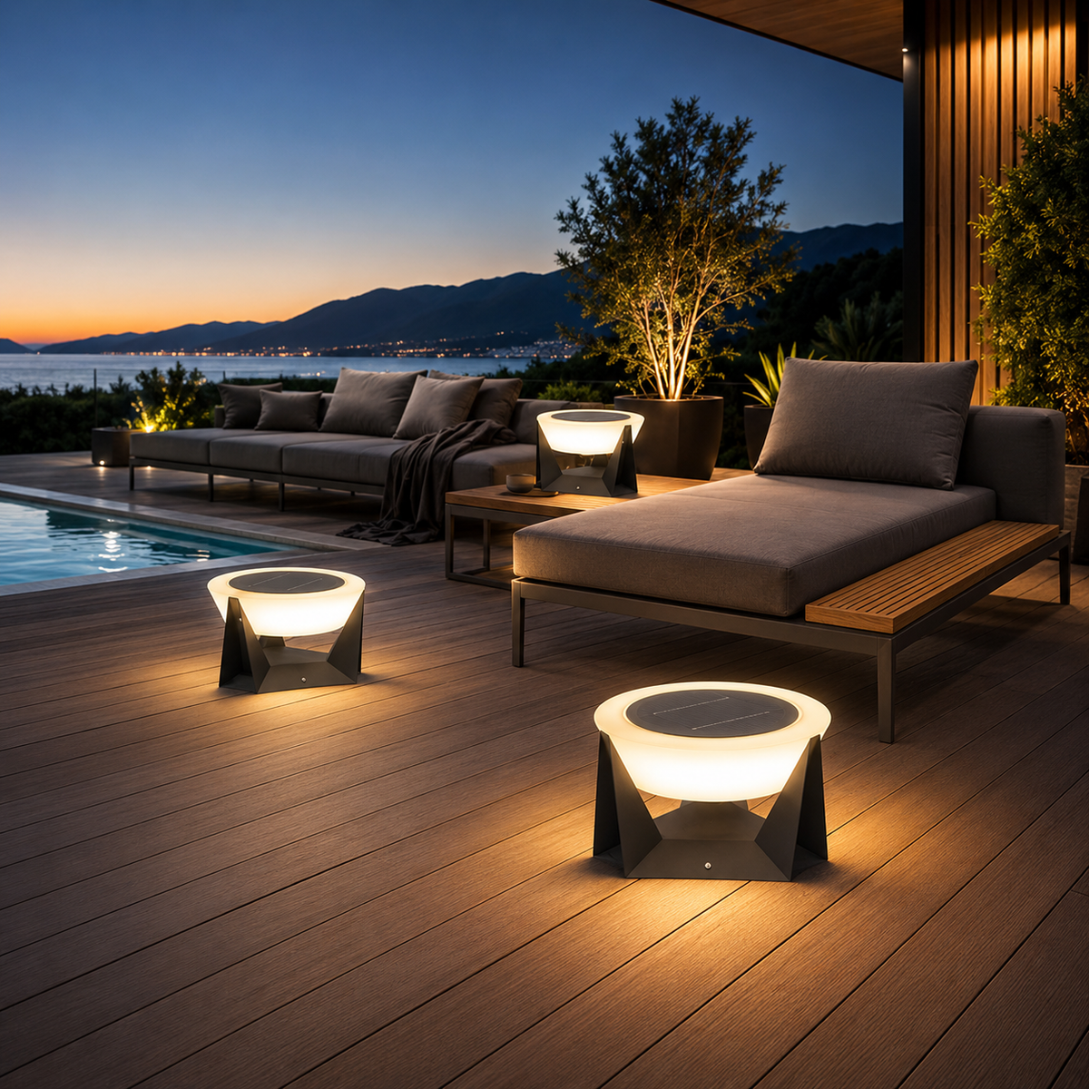Lampe Solaire Extérieure Pilier Solis