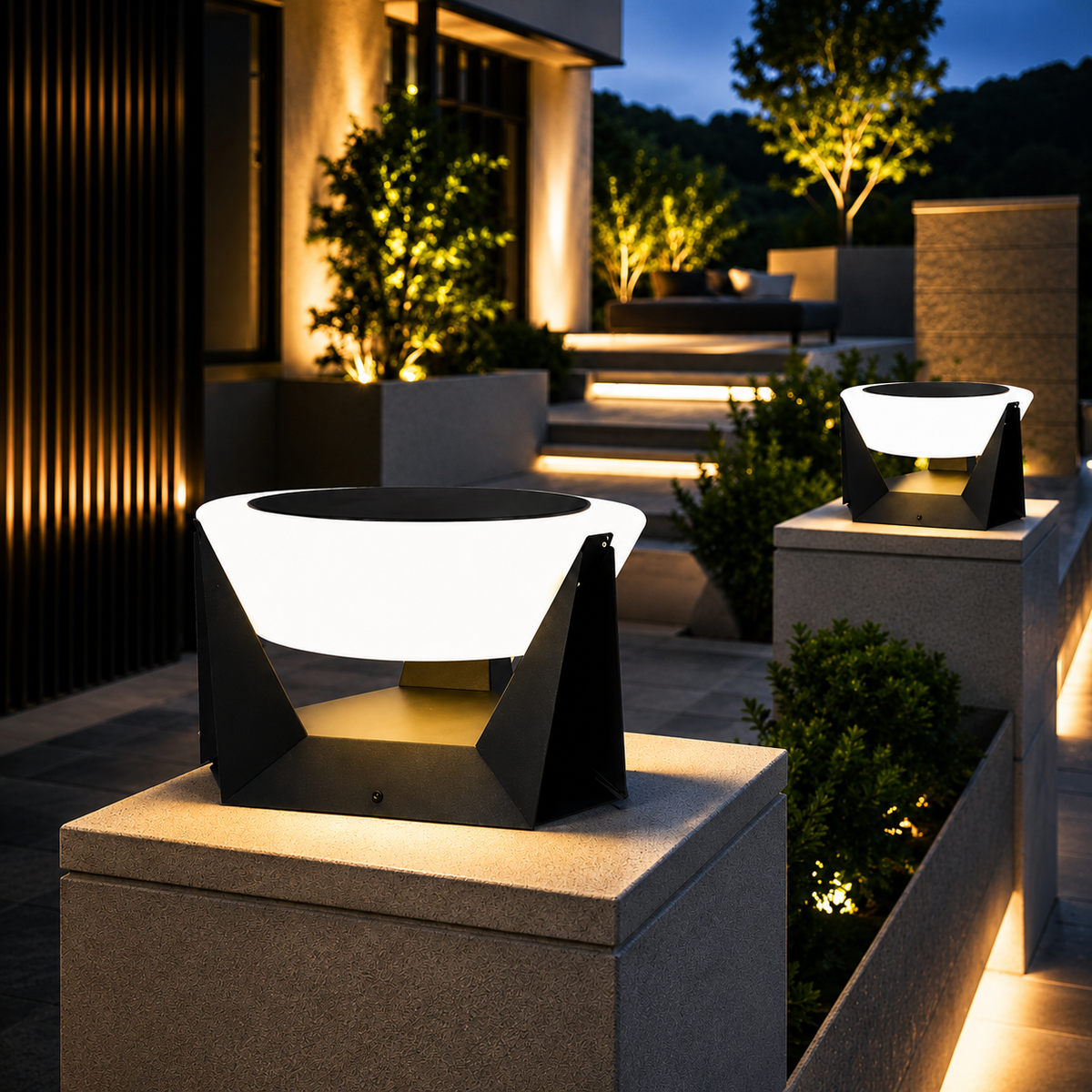 Lampe Solaire Extérieure Pilier Solis