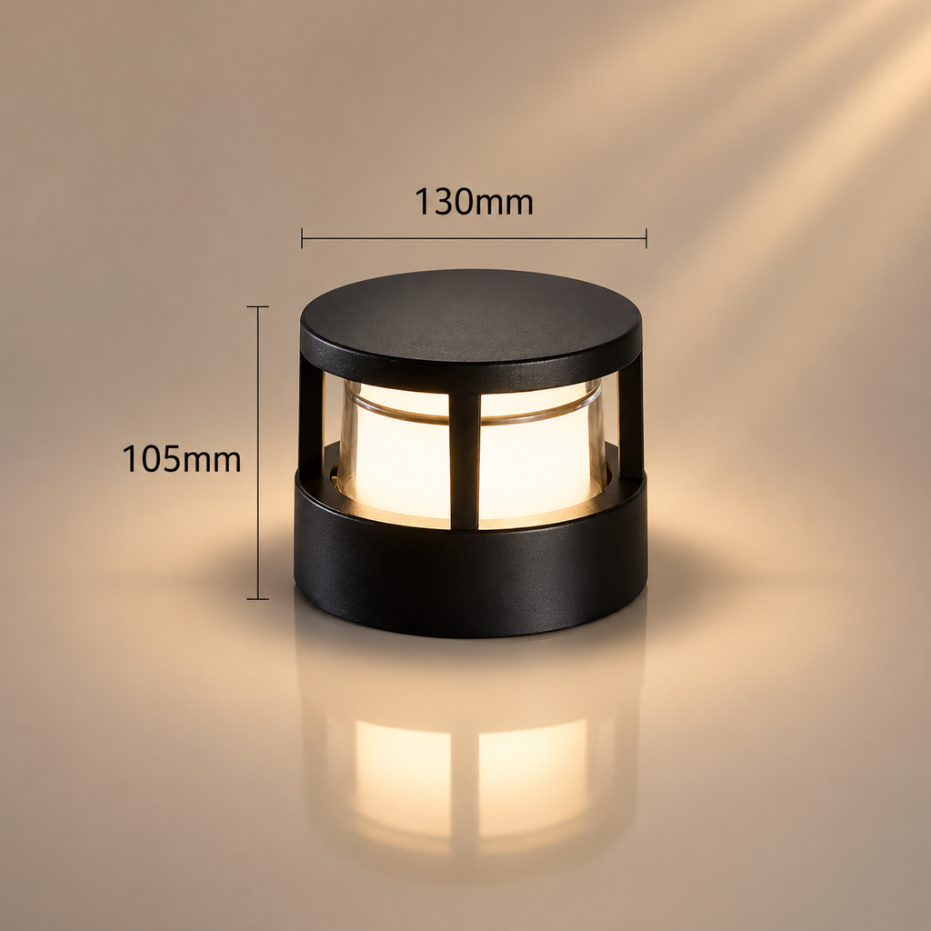 Applique Extérieure LED Cylindrique Étanche – Éclairage Design pour Pilier, Muret et Terrasse