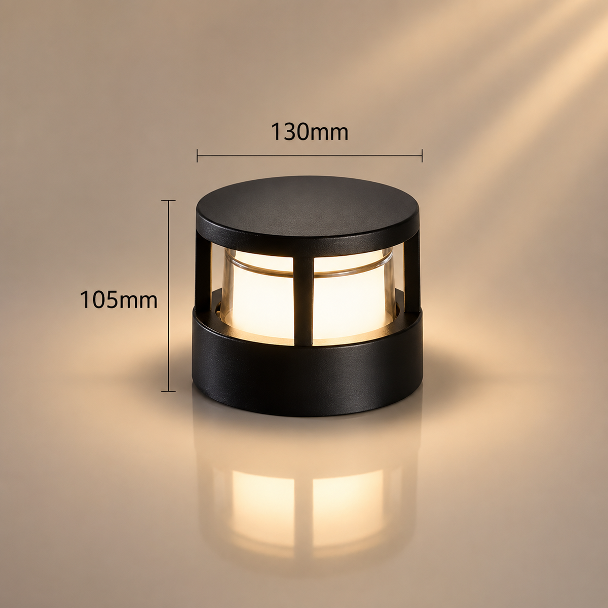 Applique Extérieure LED Cylindrique Étanche – Éclairage Design pour Pilier, Muret et Terrasse