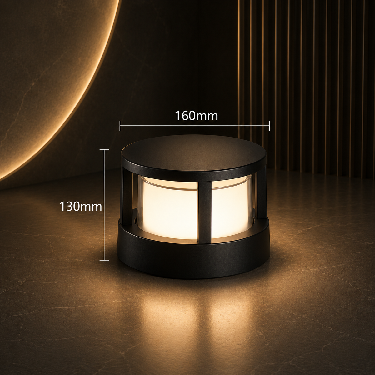 Applique Extérieure LED Cylindrique Étanche – Éclairage Design pour Pilier, Muret et Terrasse