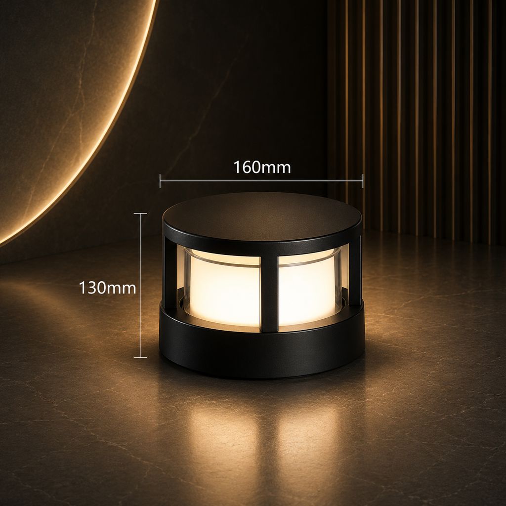Applique Extérieure LED Cylindrique Étanche – Éclairage Design pour Pilier, Muret et Terrasse