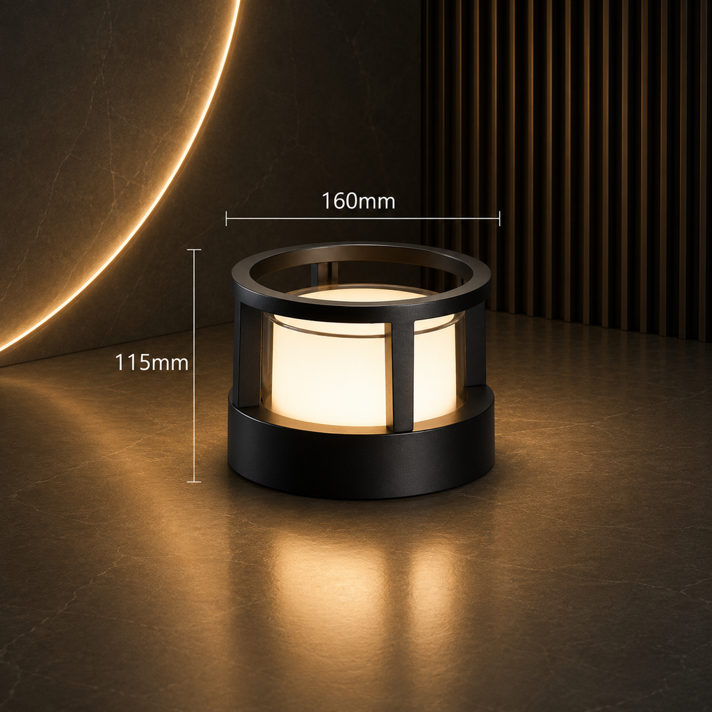 Applique Extérieure LED Cylindrique Étanche – Éclairage Design pour Pilier, Muret et Terrasse