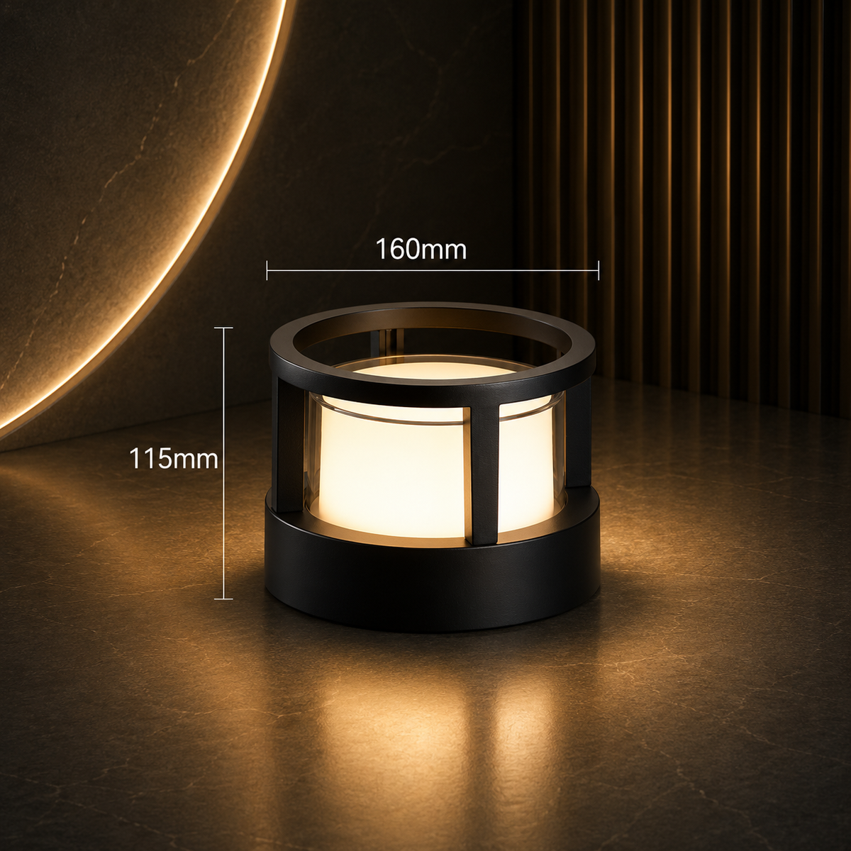 Applique Extérieure LED Cylindrique Étanche – Éclairage Design pour Pilier, Muret et Terrasse