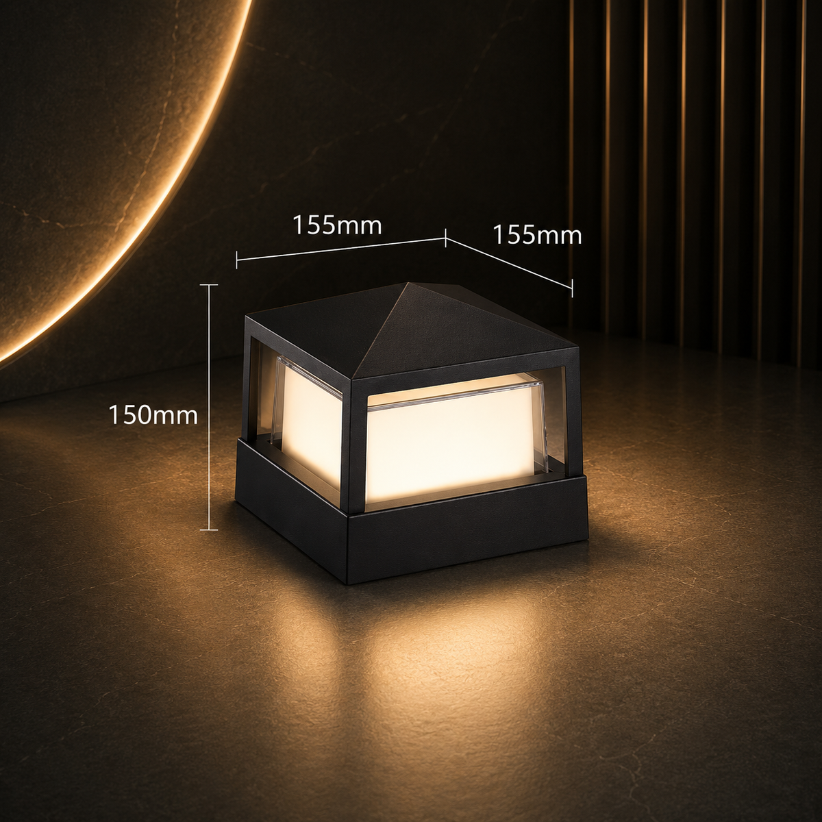 Applique Extérieure LED Cylindrique Étanche – Éclairage Design pour Pilier, Muret et Terrasse
