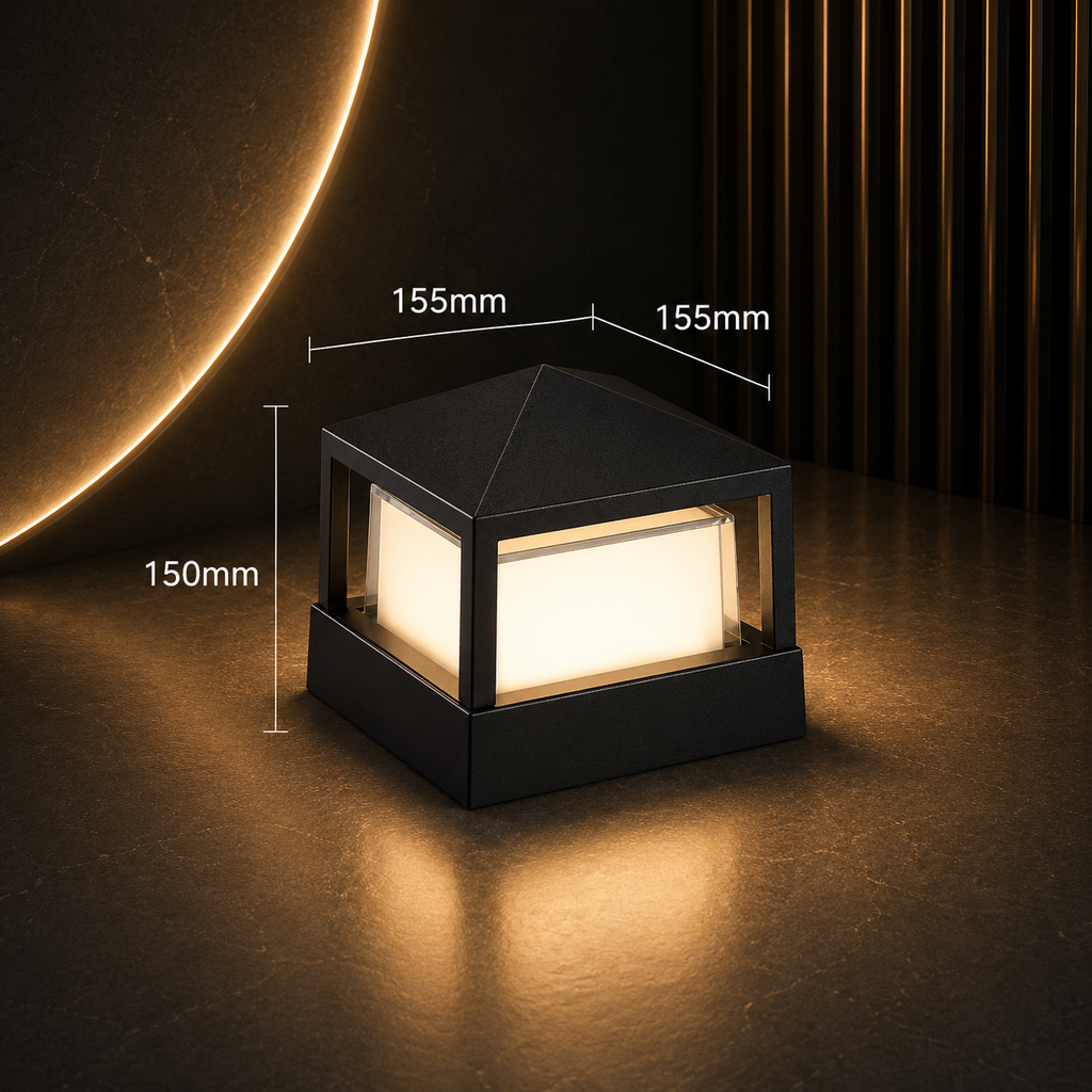 Applique Extérieure LED Cylindrique Étanche – Éclairage Design pour Pilier, Muret et Terrasse