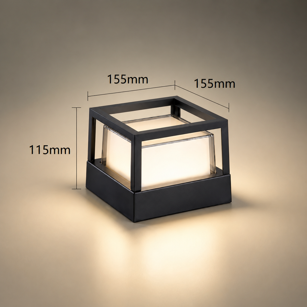 Applique Extérieure LED Cylindrique Étanche – Éclairage Design pour Pilier, Muret et Terrasse