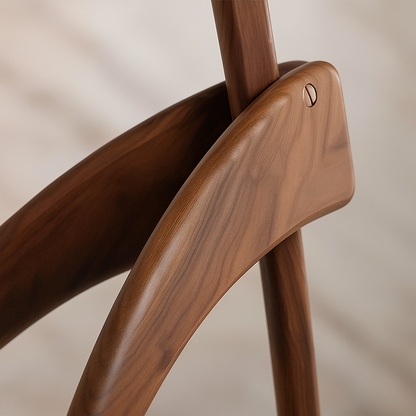 Lampadaire Noyer Design – Bois Massif Élégant