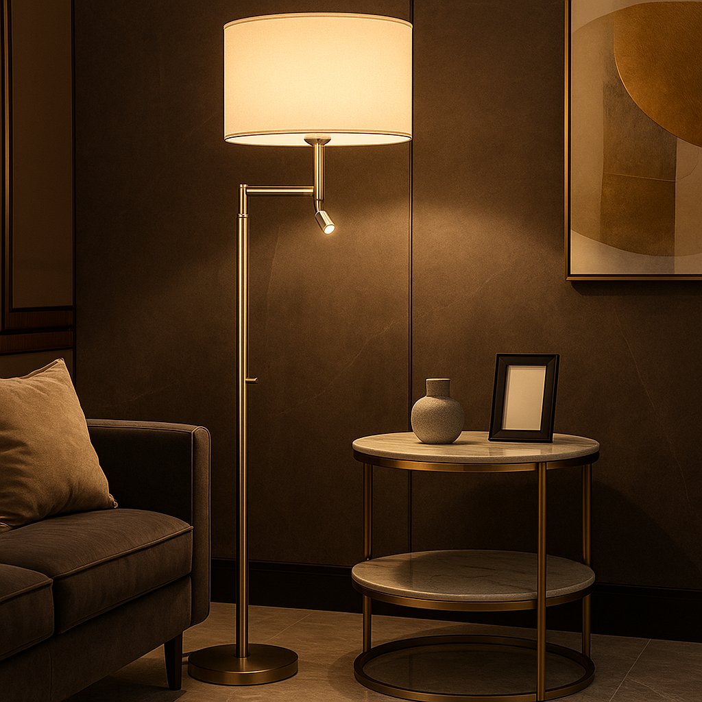 Lampadaire LED Sculpté – Ligne Premium