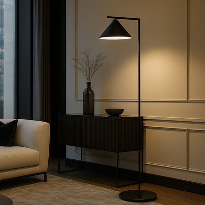 Lampadaire Marble Nordic – LED Design avec Base Marbre