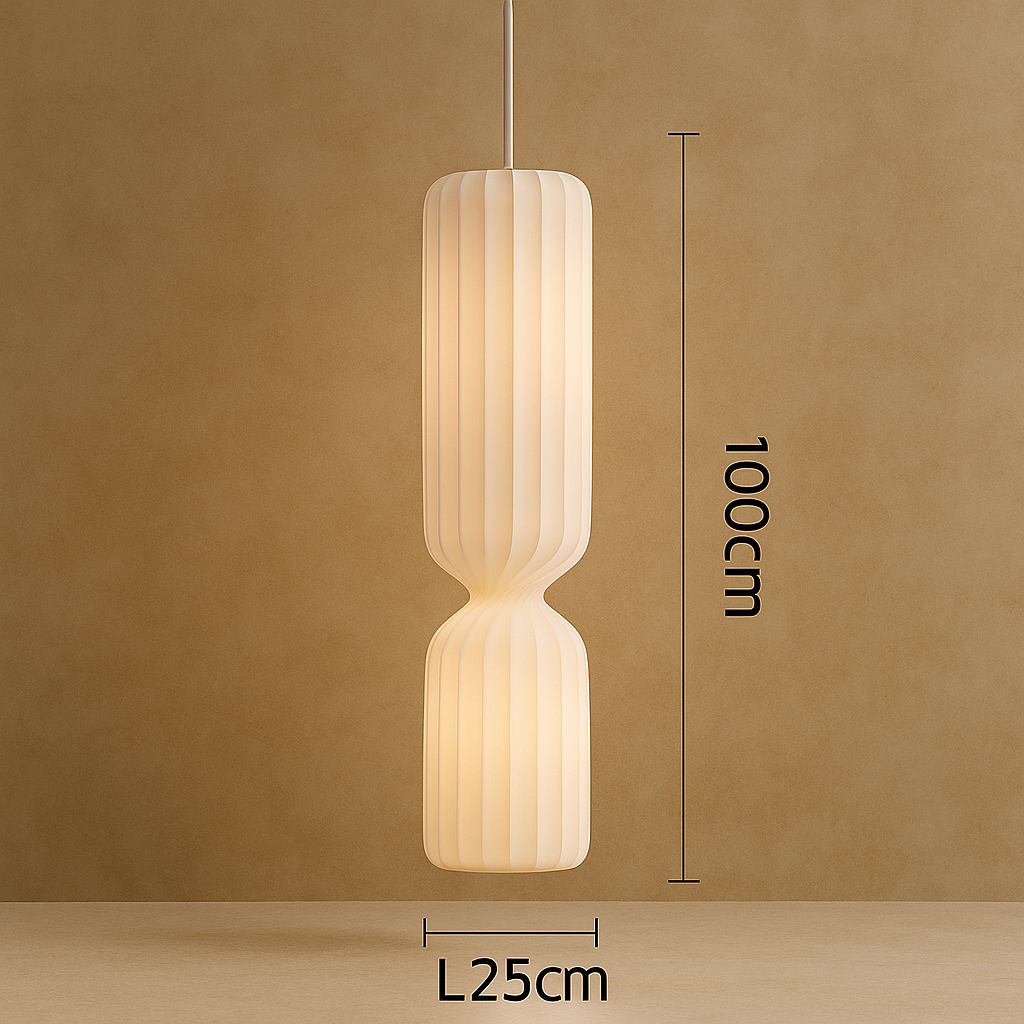 Lampadaire Oslo – Style Scandinave & Tissu Plissé