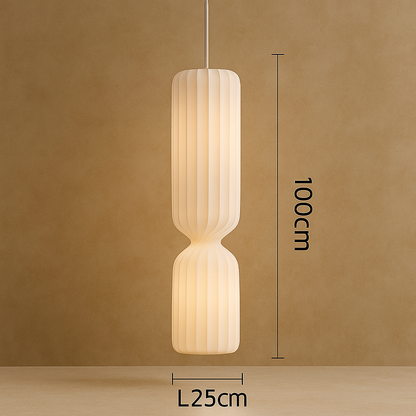 Lampadaire Oslo – Style Scandinave & Tissu Plissé