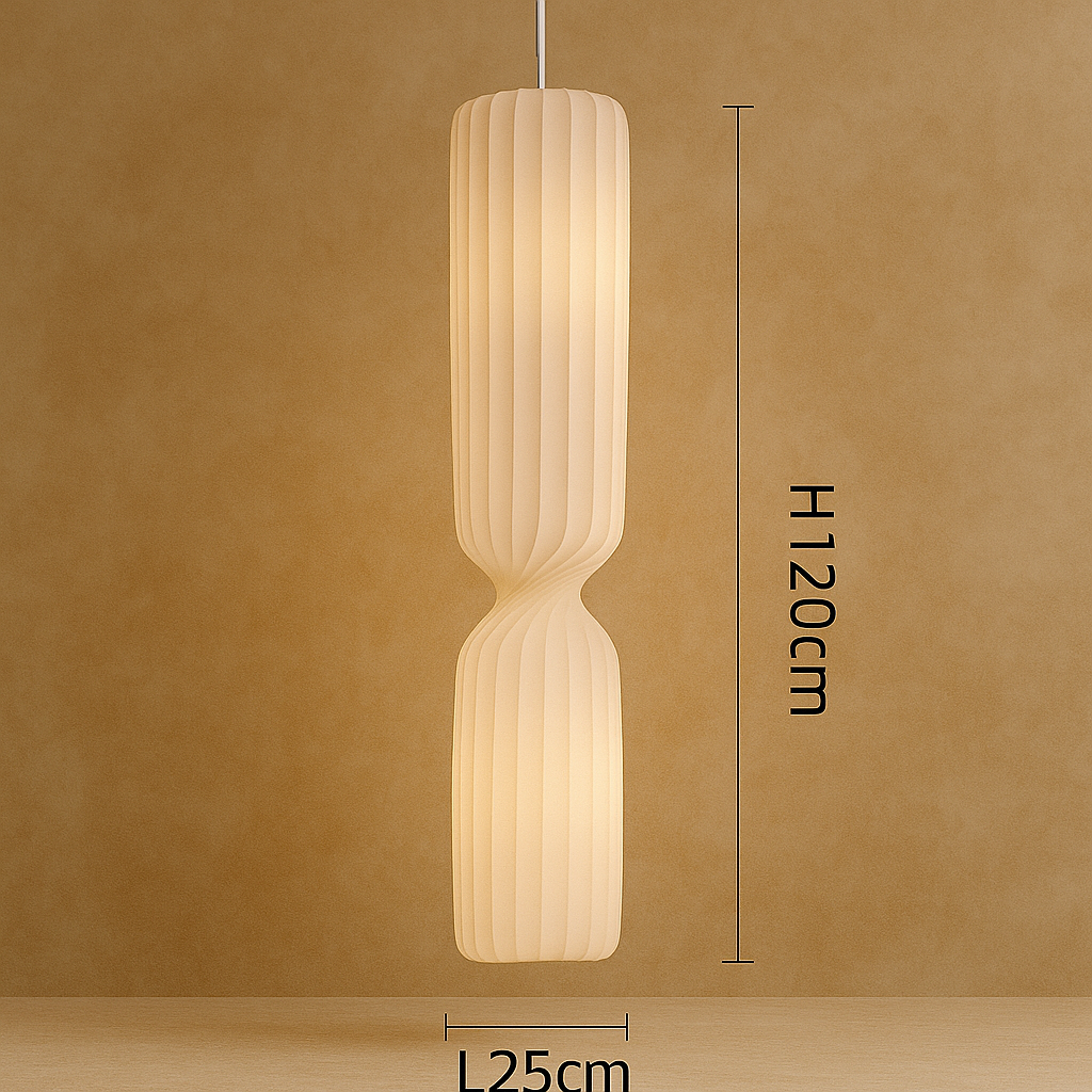 Lampadaire Oslo – Style Scandinave & Tissu Plissé