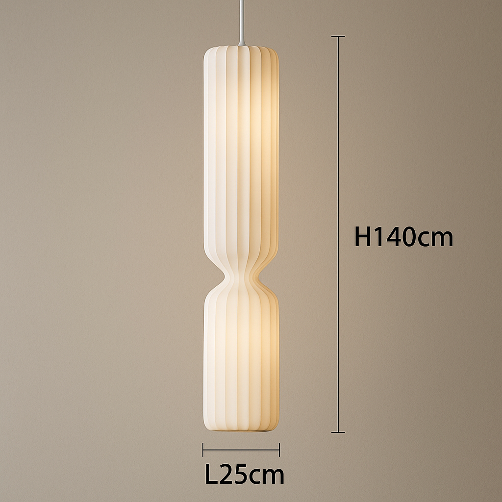 Lampadaire Oslo – Style Scandinave & Tissu Plissé