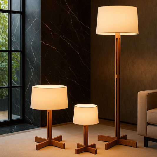 Lampadaire Wabi Sabi – Bois Massif