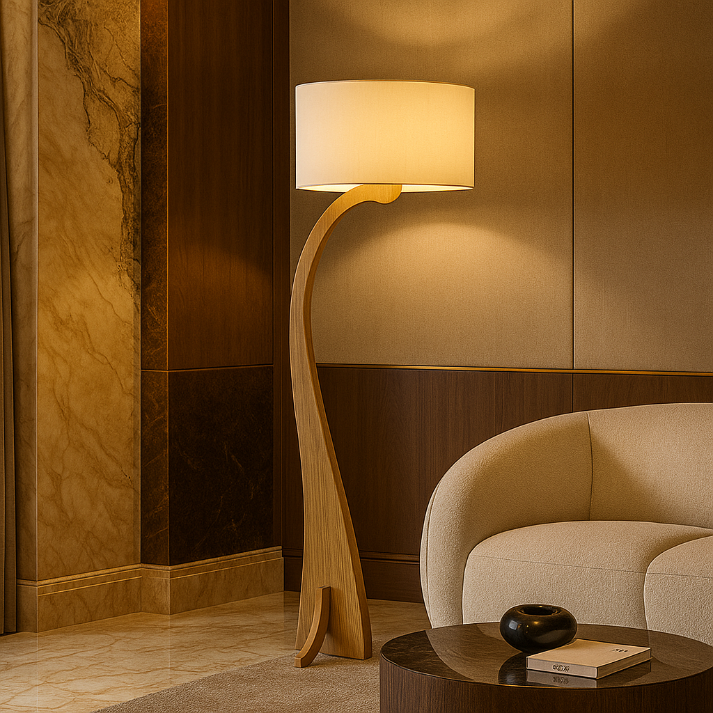 Lampadaire Nordic Wood – LED Design Naturel