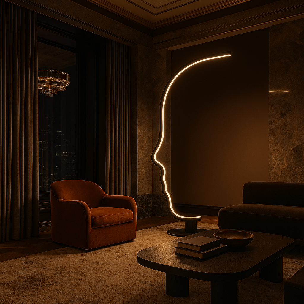 Lampadaire Silhouette – Éclat Sculptural