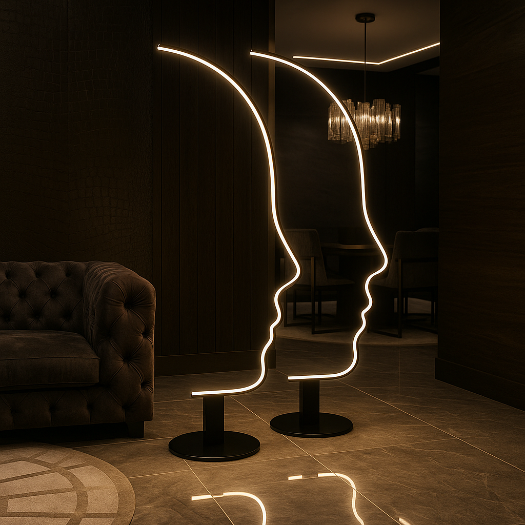 Lampadaire Silhouette – Éclat Sculptural