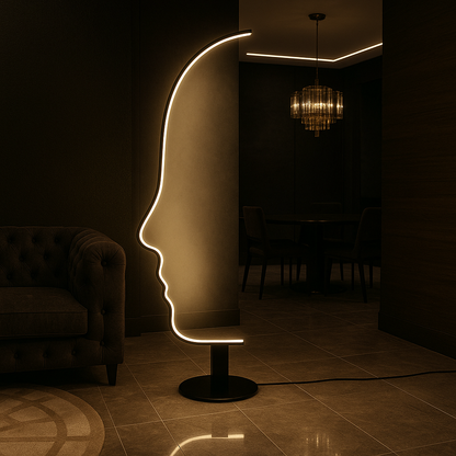 Lampadaire Silhouette – Éclat Sculptural