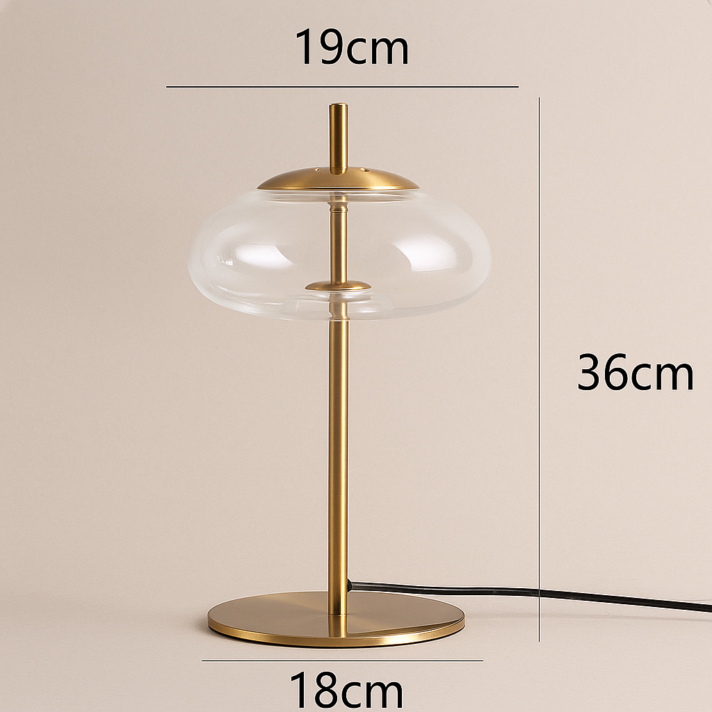 Lampadaire Verre Minimal – Design Intérieur Moderne