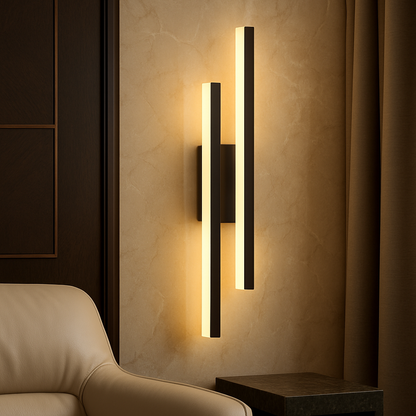 Applique LED Minimalist Twin Bar