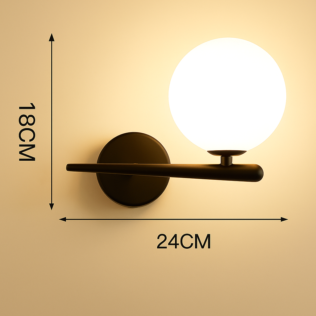 Applique Murale Sphère Dorée