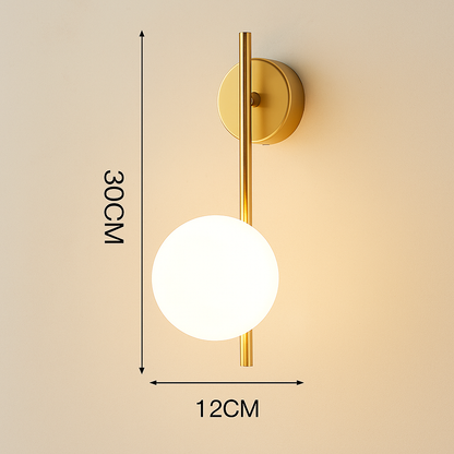 Applique Murale Sphère Dorée