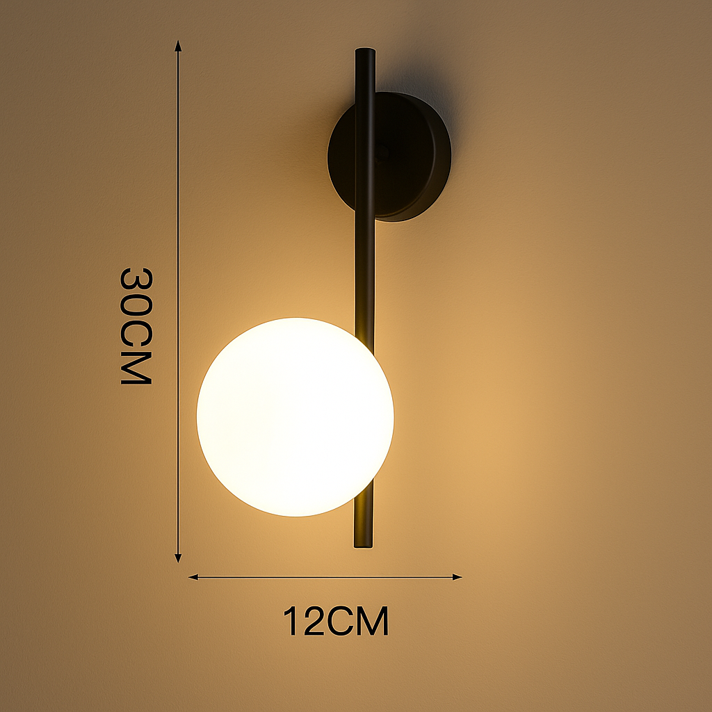 Applique Murale Sphère Dorée