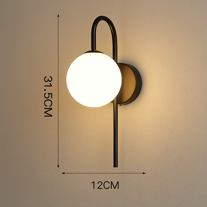 Applique Murale Sphère Dorée