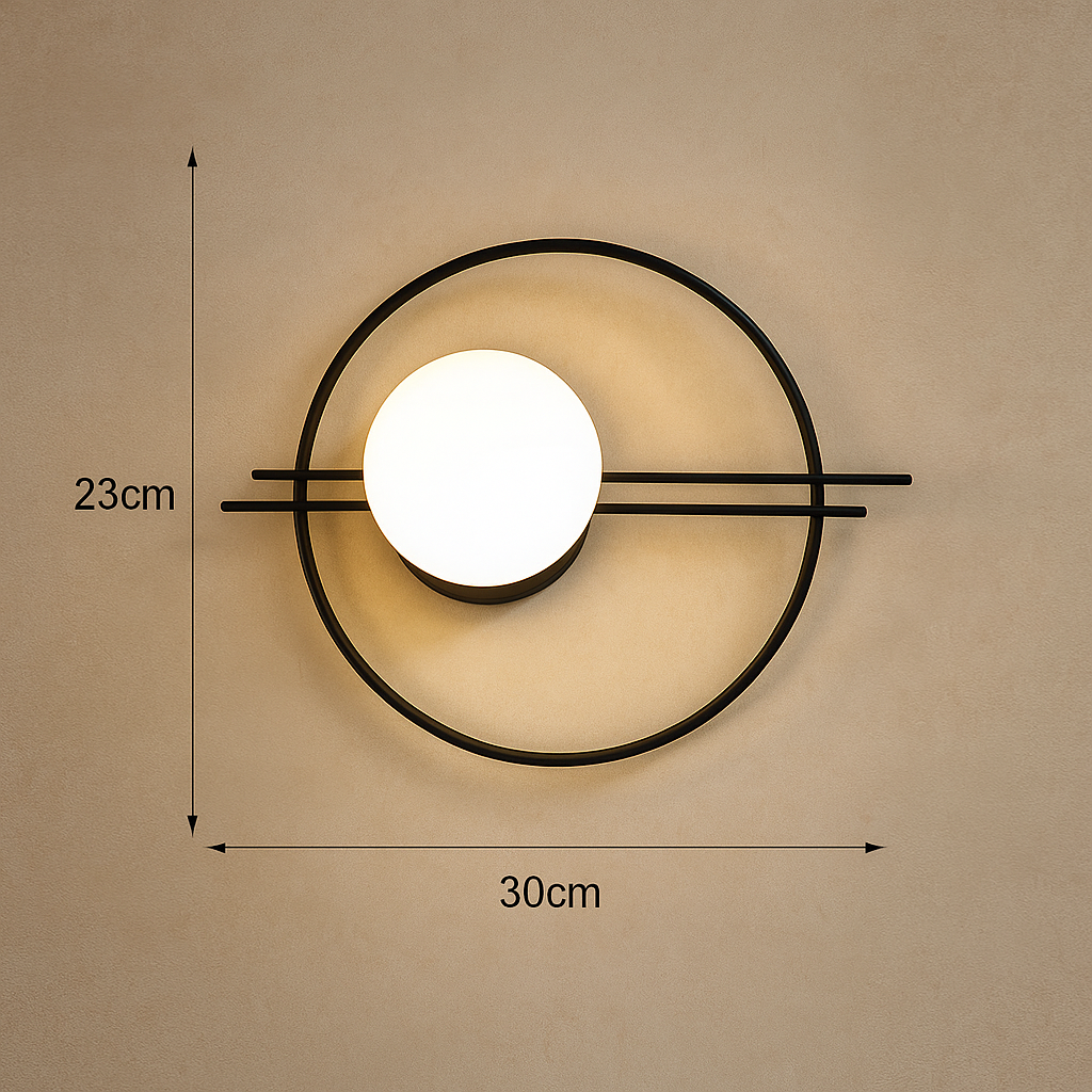 Applique Murale Sphère Dorée