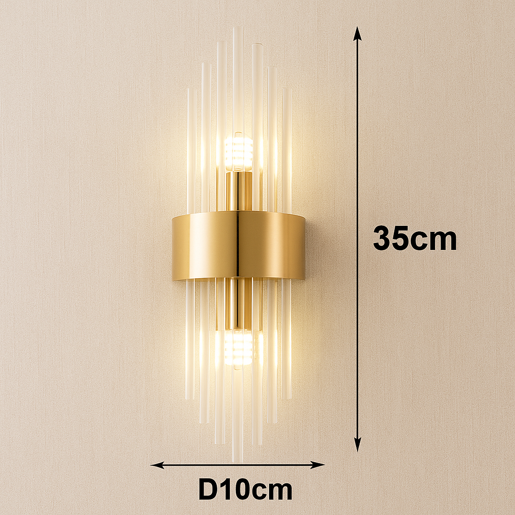 Applique Murale LED Élégance Dorée
