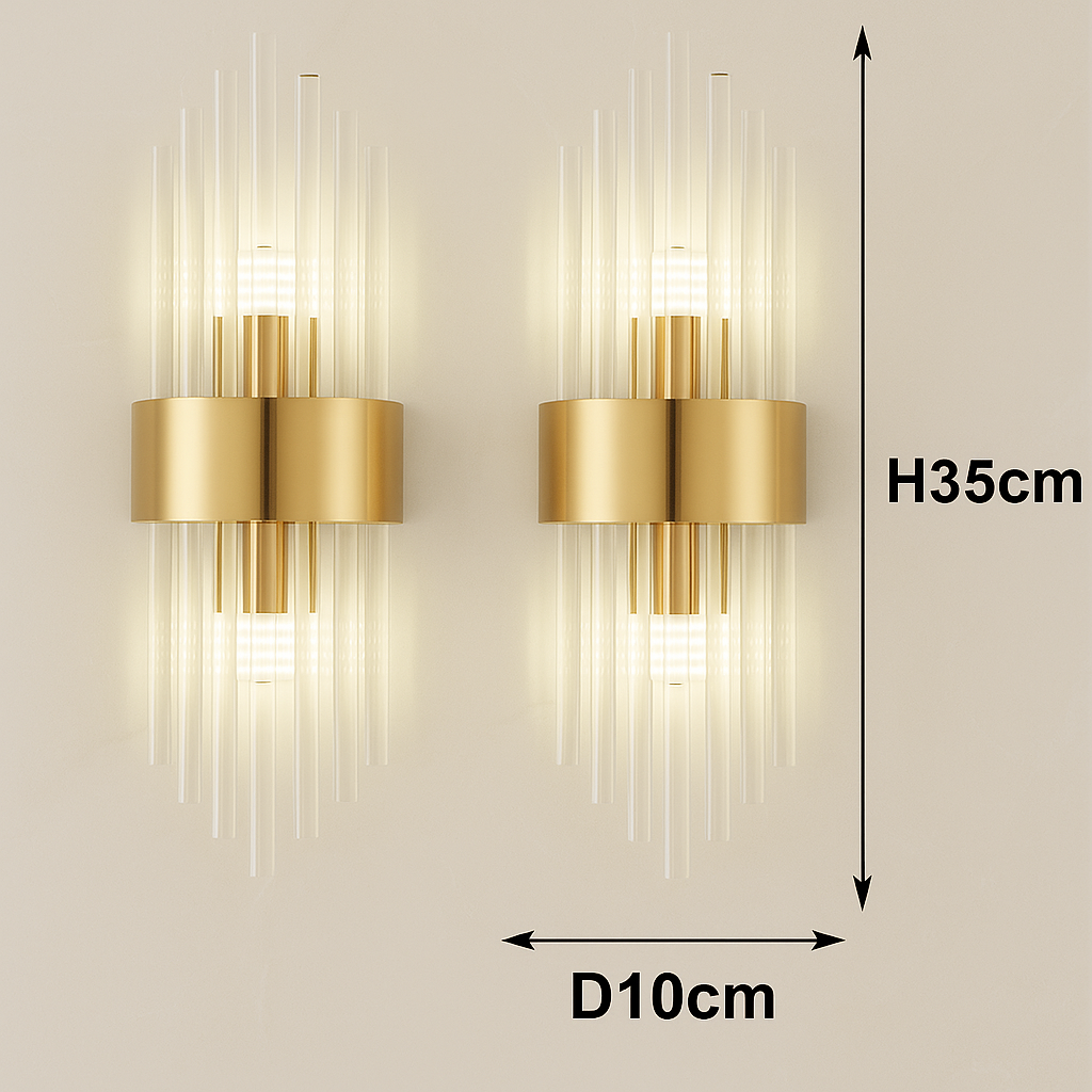 Applique Murale LED Élégance Dorée